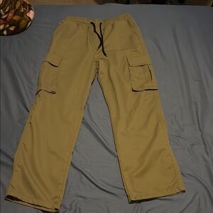 SHEIN Tan Cargo Pants Relaxed Fit